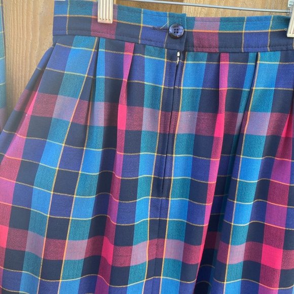 Vintage Pendleton Plaid Skirt Blazer Set - Picture 4 of 7